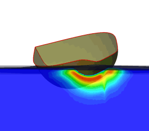 Icare computation around a hull